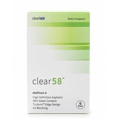 ���� ���������� ����� Clearlab Clear 58, 14 ��, 6 ��., R 8,7, D -7, 1 ��., ������ �� 1093 ���
