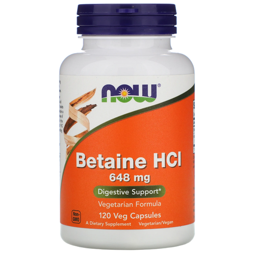 ���� ������� NOW Betaine HCl, 100 �, 120 ��., ������ �� 2870 ���