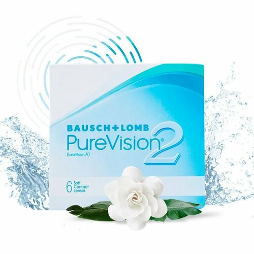 ���� ���������� ����� Bausch & Lomb PureVision 2, 6 pk R 8,6, D -2,75, ������ �� 1804 ���