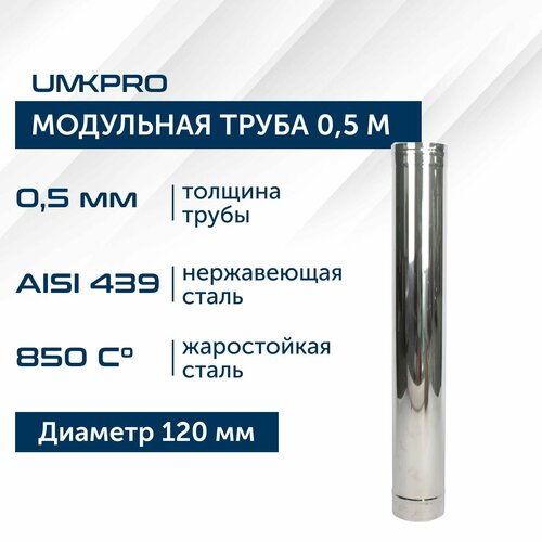 ���� ����� ��������� ��� �������� 0,5 � UMKPRO, D 120, AISI 439/0,5��, ������ �� 827 ���