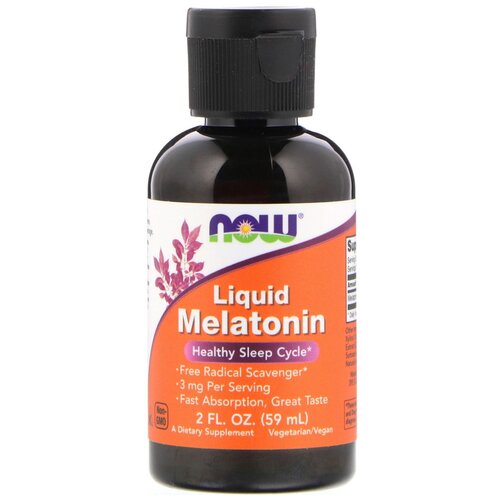 ���� ������� NOW Liquid Melatonin, 59 ��, 3 ��, ������ �� 1960 ���