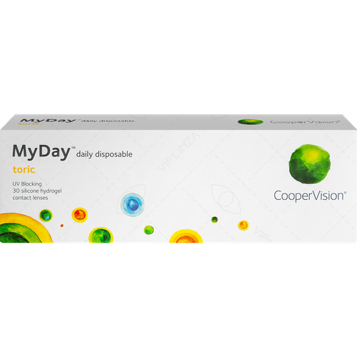 ���� ���������� ����� CooperVision MyDay daily disposable toric, 30 ��., R 8,6, D -4,�CYL:�-1,75,�A�:�70, ����������, 1 ��., ������ �� 2953 ���
