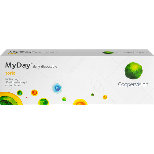    CooperVision MyDay daily disposable toric, 30 ., R 8,6, D 0,CYL:-1,25,A:10, , 1 .,   3090 