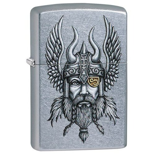 ���� ��������� ZIPPO Viking Warrior � ��������� Street Chrome�, ������/�����, �����������, 38x13x57 ��, ������ �� 10564 ���