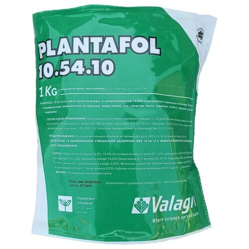 ���� ��������� Valagro PLANTAFOL 10-54-10, 1 �, 1000 �, 1 ��., ������ �� 1300 ���