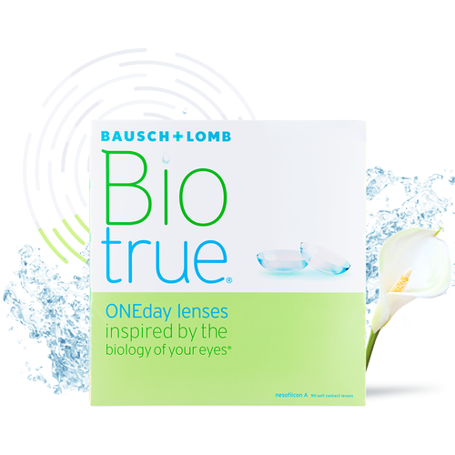 ���� ���������� ����� Bausch & Lomb Biotrue ONEday, 90 ��., R 8,6, D -1,5, 1 ��., ������ �� 3314 ���