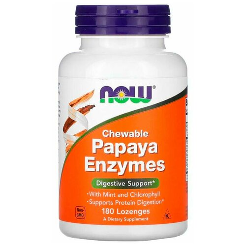 ���� NOW Foods Papaya Enzyme Chewable (180 �����. ��������), ������ �� 1590 ���