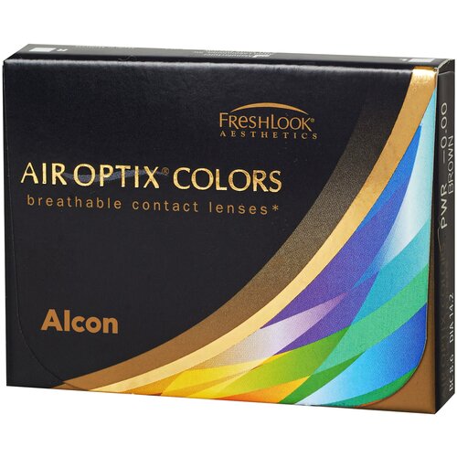 ���� ���������� ����� Alcon Air optix Colors, 2 ��., R 8,6, D -3, green, ������ �� 1794 ���
