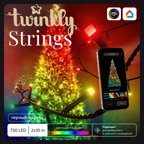 ���� �������� LED Twinkly Strings - 750 ��. (60 �) RGB + BT + Wi-Fi (TWS750STP-BEU) Generation II, ������ �� 33990 ���