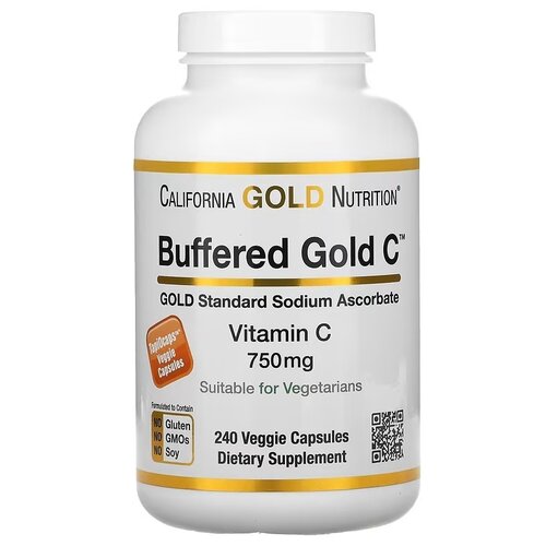 ���� California Gold Nutrition Buffered Vitamin C ����., 750 ��, 0.29 �, 240 ��., ������ �� 3098 ���