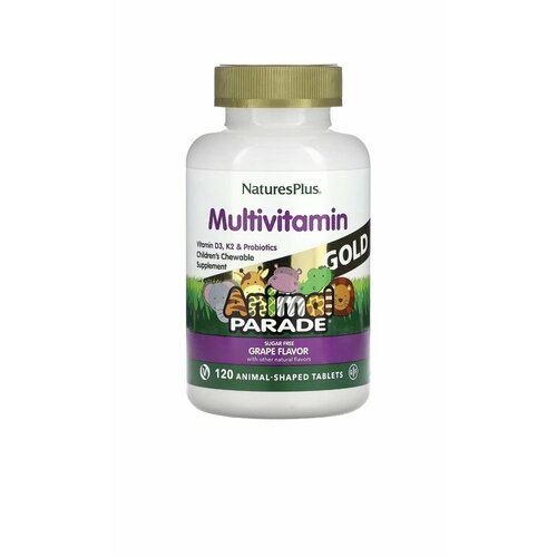���� ������� �������������� � ������������ NATURESPLUS Multivitamin Animal Parade Gold 120 �������� (��������), ������ �� 4690 ���