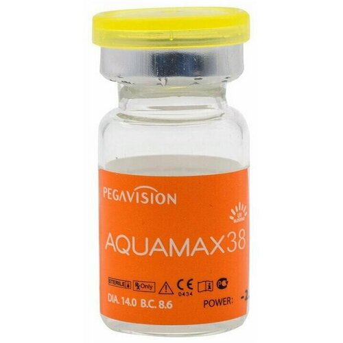 ���� ���������� ����� Pegavision Aquamax 38, 1 ��., R 8,6, D -12, ����������, 1 ��., ������ �� 378 ���