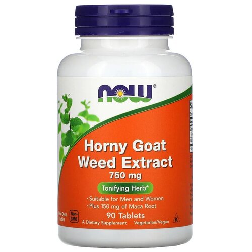 ���� �������� NOW Horny Goat Weed extract, 190 �, 750 ��, 90 ��., ������ �� 3640 ���