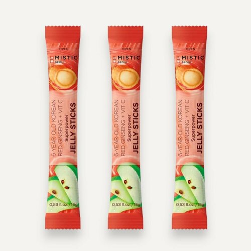 ���� MISTIC 6-YEAR OLD KOREAN RED GINSENG+VIT C SUPERPOWER JELLY STICKS ���������� �������� ������� � 6-������ ��������� ������� ��������� � ��������� � �� ������ ������ 3��*15�, ������ �� 399 ���