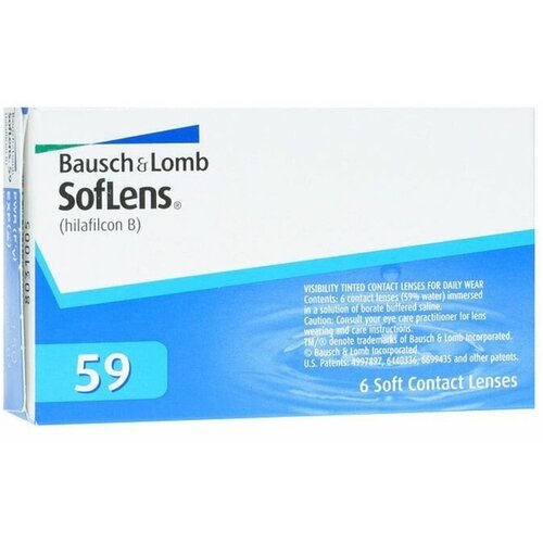 ���� ���������� ����� Bausch & Lomb SofLens 59, 6 ��., R 8,6, D -1,5, ������ �� 960 ���