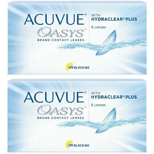 ���� ���������� ����� ACUVUE OASYS with Hydraclear Plus, 6 ��., R 8,4, D +6, 2 ��., ������ �� 4160 ���