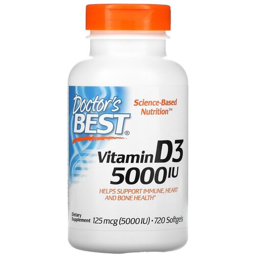 ���� Doctor's Best Vitamin D3 ����., 5000 ��, 220 �, 720 ��., ������ �� 6187 ���