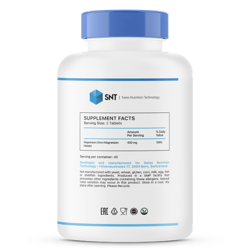 ���� SNT Magnesium Malate 90 tab / ��� ������ ����� 90 ���, ������ �� 2370 ���