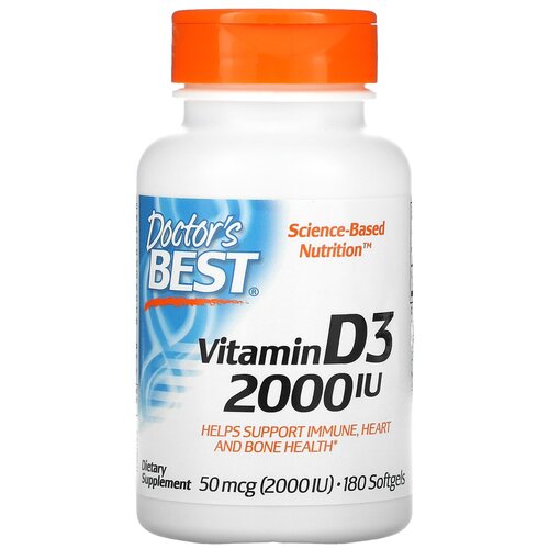 ���� ������� Doctor's Best Vitamin D3, 80 �, 2000 ME, 180 ��., ������ �� 1185 ���