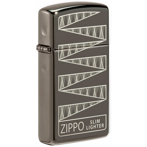      ZIPPO Slim 49709 65th Anniversary Collectible   Black Ice    -     , -, 