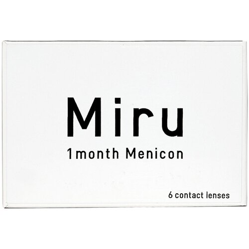 ���� ���������� ����� Menicon Miru 1month, 6 ��., R 8,6, D +1, ����������, 1 ��., ������ �� 3950 ���