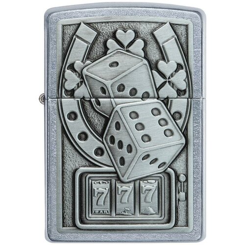     ZIPPO Classic 49294 Lucky 7   Street Chrome -  7   -     , -, 