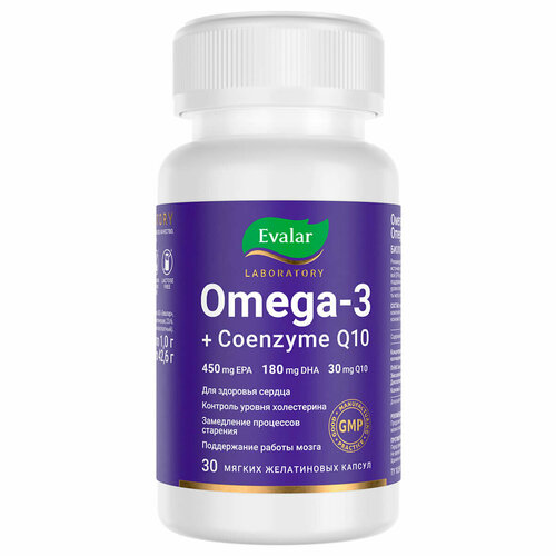 ���� �����-3 + ������� Q10, 30 ������, Evalar Laboratory, ������ �� 1061 ���