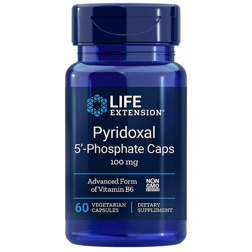 ���� Life Extension, Pyridoxal 5'-Phosphate Caps, 100 mg, 60 Vegetarian Capsules, ������ �� 2926 ���