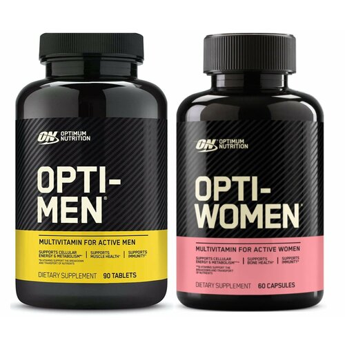    OPTIMUM NUTRITION OPTI - MEN 90 tablets & WOMEN 60 capsules 90, 60,    -     , -, 