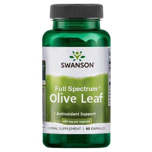  Swanson Olive Leaf 400 mg Full Spectrum (  400 ) 60  (Swanson)   -     , -, 