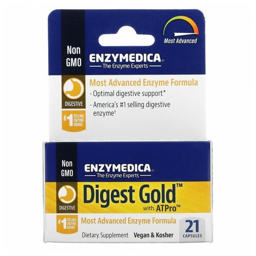 ���� Enzymedica, Digest Gold � ATPro, ������� � ���������������� ����������, 21 �������, ������ �� 1710 ���