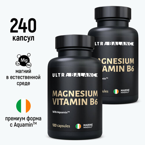   6, 240 , Ultrabalance Magnesium Vitamin B6 Premium   -     , -, 