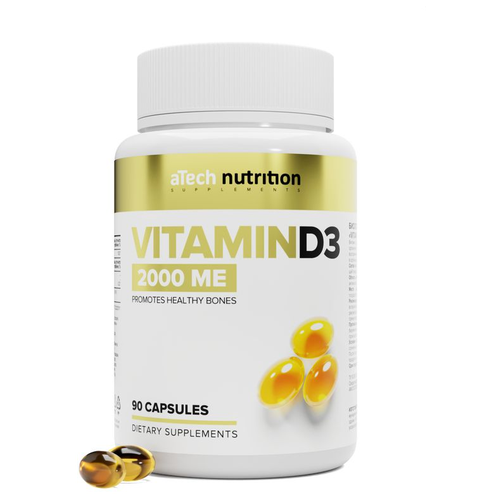 ���� ������� D3 / �3 2000 �� 250 �� aTech nutrition 90 ������, ������ �� 413 ���