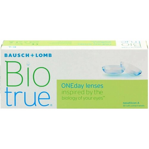 ���� ���������� ����� Bausch & Lomb Biotrue ONEday, 30 ��., R 8,6, D -0,75, 1 ��., ������ �� 1386 ���