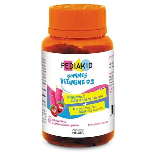  PEDIAKID Gommes Vitamine D3 . ., 1 , 60 .,    -     , -, 