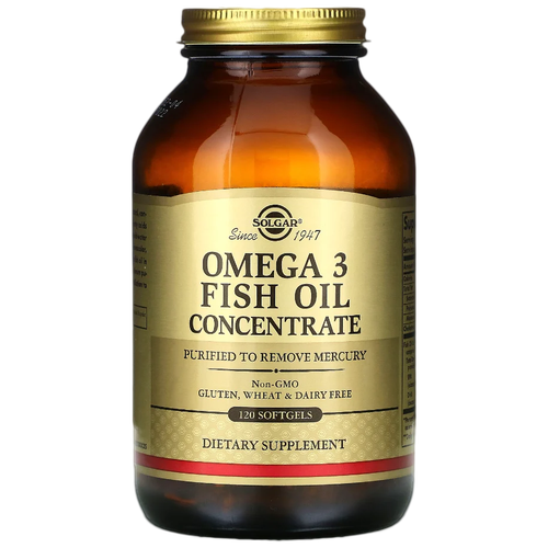 ���� Solgar Omega-3 Fish Oil Concentrate ����., 150 ��, 300 �, 120 ��., ����, ������ �� 1999 ���