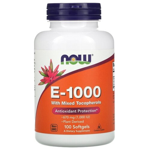   NOW E-1000 with mixed Tocopherols, 200 , 100 .   -     , -, 