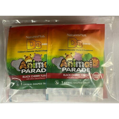  Nature's Plus Animal Parade Vitamin D3 ( D3  )     500 ,  12 ,   384 