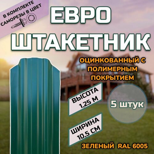 ���� ��������� ������������� �������� (������, ����������) 5 ����.(������ � ���������)������������� �����, ���� RAL 6005 �������, ������ 1.25�, ������ ������ 105��)�����, ������ �� 3500 ���