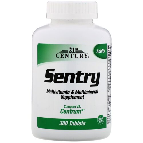   21st Century Sentry Multivitamin & Multimineral Supplement, 100 , 300 .   -     , -, 