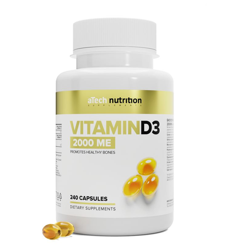 ���� ������� D3 / �3 2000 �� 250 �� aTech nutrition 240 ������, ������ �� 804 ���