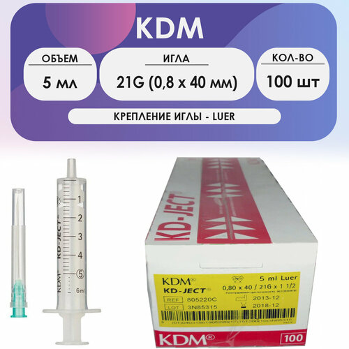   KD-Ject (2- .) 5   21G (0,8  40) - 100    -     , -, 