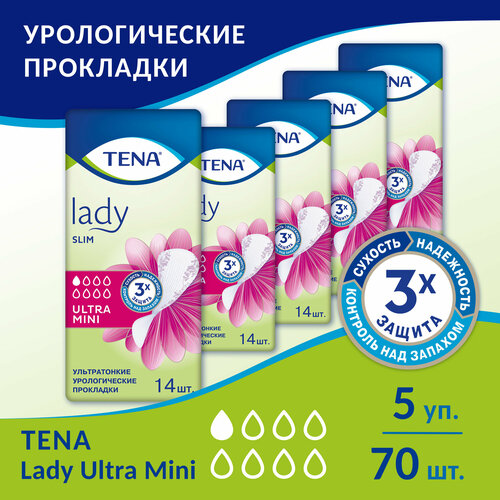   Tena Lady Slim Ultra Mini, 14 . x 5 .   -     , -, 