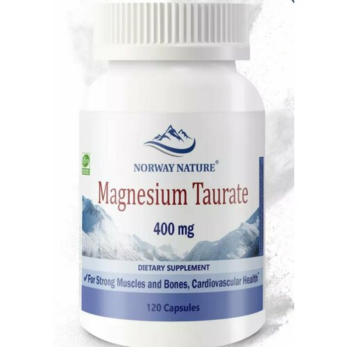 ���� ��������� ��������, Norway Nature, Magnesium Taurate, 120 ������,, ������ �� 2660 ���