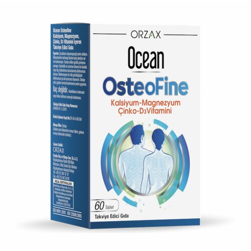 ���� ORZAX OCEAN OSTEOFINE 60 TABLETS; ��������� (�������, ������, ����, ������� D3) 60 ��������, ������ �� 917 ���