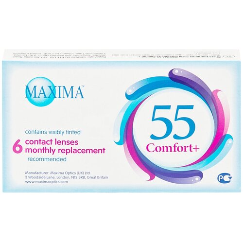 ���� ���������� ����� Maxima 55 Comfort Plus, 6 ��., R 8,6, D -0,5, ����������, 1 ��., ������ �� 1598 ���