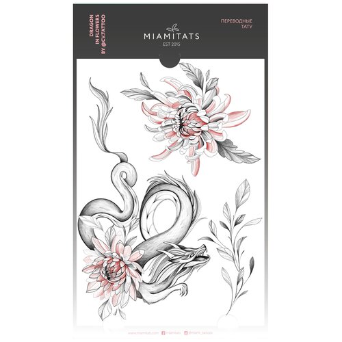 ���� MIAMITATS ���������� ���� Dragon in Flowers by @cv. tattoo (maxi), ������ �� 895 ���