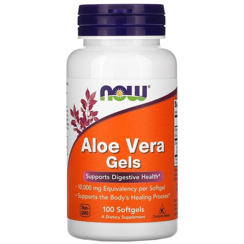 ���� ������� NOW Aloe Vera Gels, 100 �, 10000 ���, 100 ��., ������ �� 2666 ���