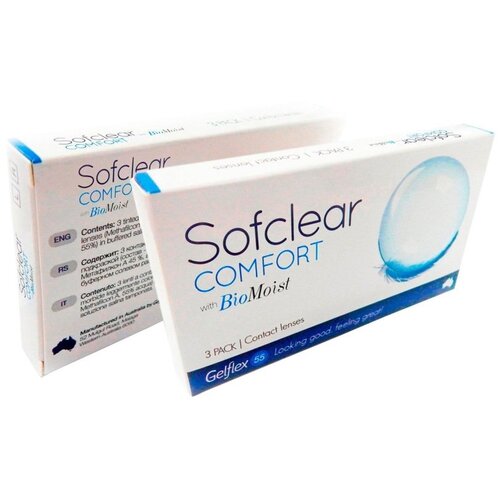 ���� ���������� ����� Gelflex Sofclear Comfort with BioMoist, 3 ��., R 8,6, D -13, ����������, ������ �� 1130 ���
