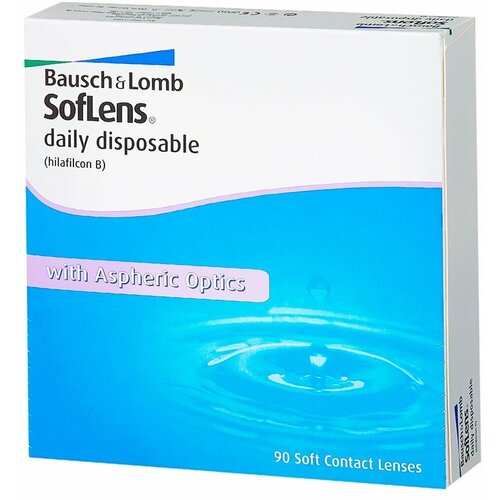 ���� ���������� ����� Bausch & Lomb Soflens Daily Disposable, 90 ��., R 8,6, D -3,25, ������ �� 3092 ���